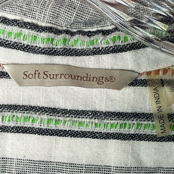 Soft Surroundings 100% Cotton Embroidered Tunic Top - Picture 5 of 8